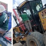 Instalasi Kaca Motor Grader CAT 14M PT. Biruni Altha Etam
